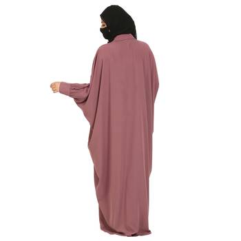 Front Open Kaftan Abaya With Matching Buttons 6