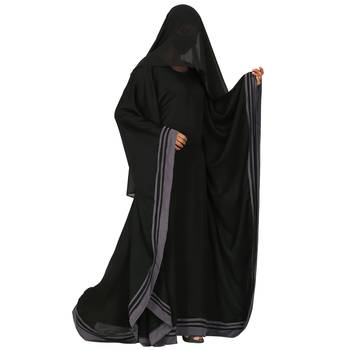 Kaftan Like Abaya With Striped Border 6