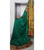 Traditional south cotton saree with running blouse
