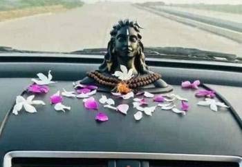 BK Creation Adiyogi Shiva Idol for Home Décor, Gift & Puja, Car Dashboard Statue  1