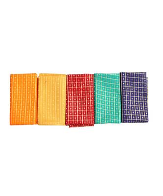 Sarees Cotton Fabrics Unstitched Blouse Piece (Pack of 5) 3