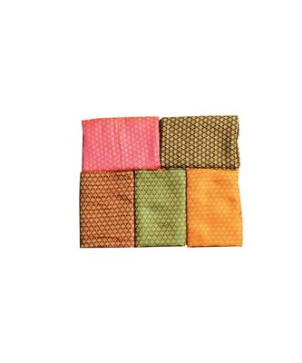 Sarees Rapier Jacquard Fabrics Unstitched Blouse Piece (Pack of 5) 3