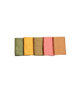Sarees Rapier Jacquard Fabrics Unstitched Blouse Piece (Pack of 5) 3
