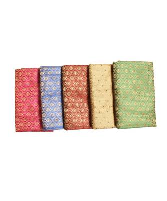 Sarees Rapier Jacquard Fabrics Unstitched Blouse Piece (Pack of 5) 3