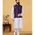 multicolor silk plain stitched   kurta & pyjama with  coat