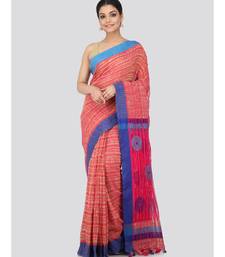 multicolor cotton silk hand woven   saree