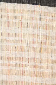 Beige cotton silk hand woven   saree