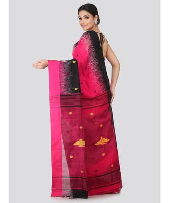 multicolor cotton silk hand woven   saree 3