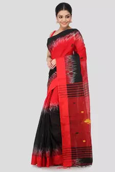 multicolor cotton silk hand woven   saree