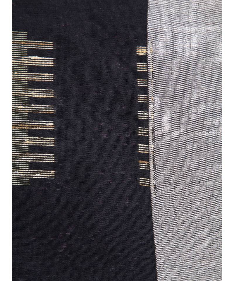 Black cotton silk hand woven   saree