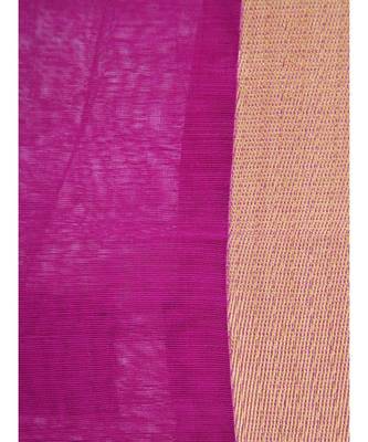 Magenta cotton silk hand woven   saree 4