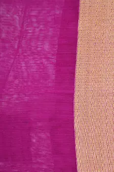 Magenta cotton silk hand woven   saree