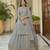 Grey Dori and Sequins embroidered organza Semi Stitched Bridal Lehenga