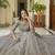 Grey Dori and Sequins embroidered organza Semi Stitched Bridal Lehenga