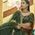 Glamorous Green Zari & Sequins embroidered Art silk designer ethnic lehenga for wedding