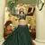 Glamorous Green Zari & Sequins embroidered Art silk designer ethnic lehenga for wedding