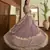 Mauve embroidered georgette semi stitched bridal lehenga