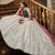 Grey embroidered organza semi stitched bridal lehenga