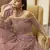 Mauve embroidered georgette semi stitched bridal lehenga