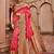 Pink woven semi silk saree with blouse