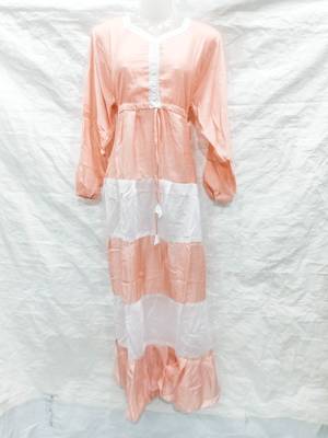 Off-white embroidered georgette fustan 1