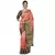 Pink printed art silk saree saree with blouse