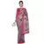 Pink woven chiffon saree with blouse