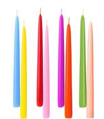 Atorakushon Smokeless Scented Multi Colour Taper Stick Candles Decorations Wedding Birthday Party Home Decor Pack of 8