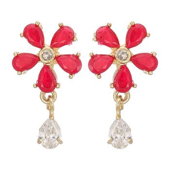 Red cubic zirconia mangalsutra 3