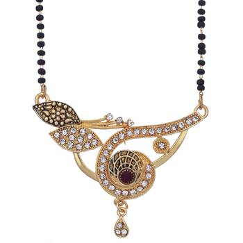 Multicolor cubic zirconia mangalsutra 1