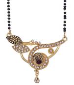 Multicolor cubic zirconia mangalsutra