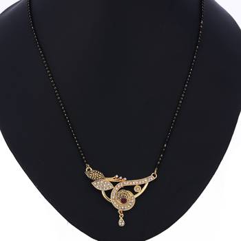 Multicolor cubic zirconia mangalsutra 2