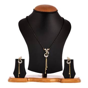 Silver cubic zirconia mangalsutra 2