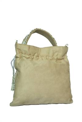 Beige pearl Garden Potli Bag 4