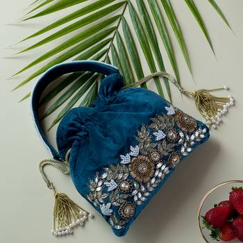 Blue Lagoon Potli Bag 1