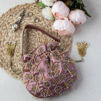 Rose Gold Potli Bag 1