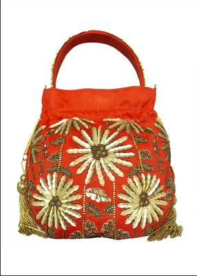 Orange Potli Bag 3