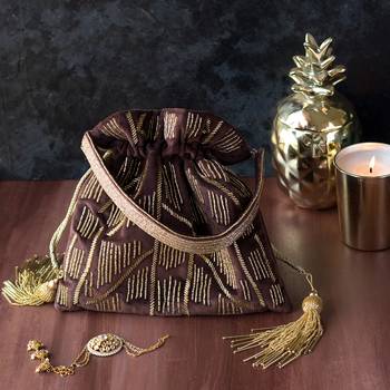 Brown Potli Bag 1