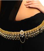 Multicolor agate waist-belt