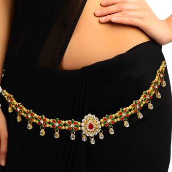 Multicolor agate waist-belt 1