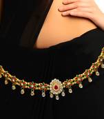 Multicolor agate waist-belt