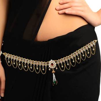 Multicolor agate waist-belt 1