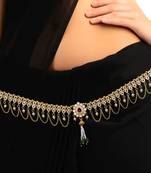 Multicolor agate waist-belt