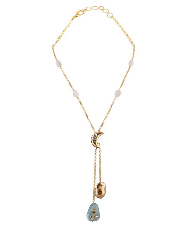 Chic Gold and Green Necklace