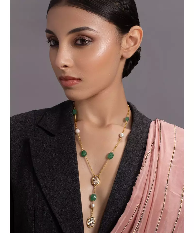 Beautiful Gold and Green Necklace