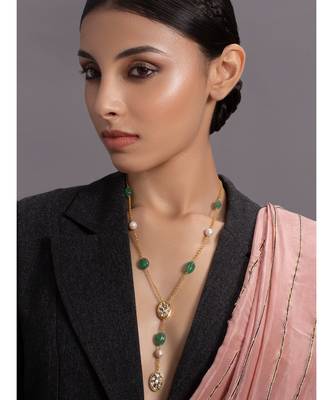 Beautiful Gold and Green Necklace 1