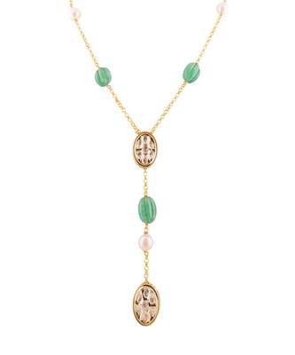 Beautiful Gold and Green Necklace 3