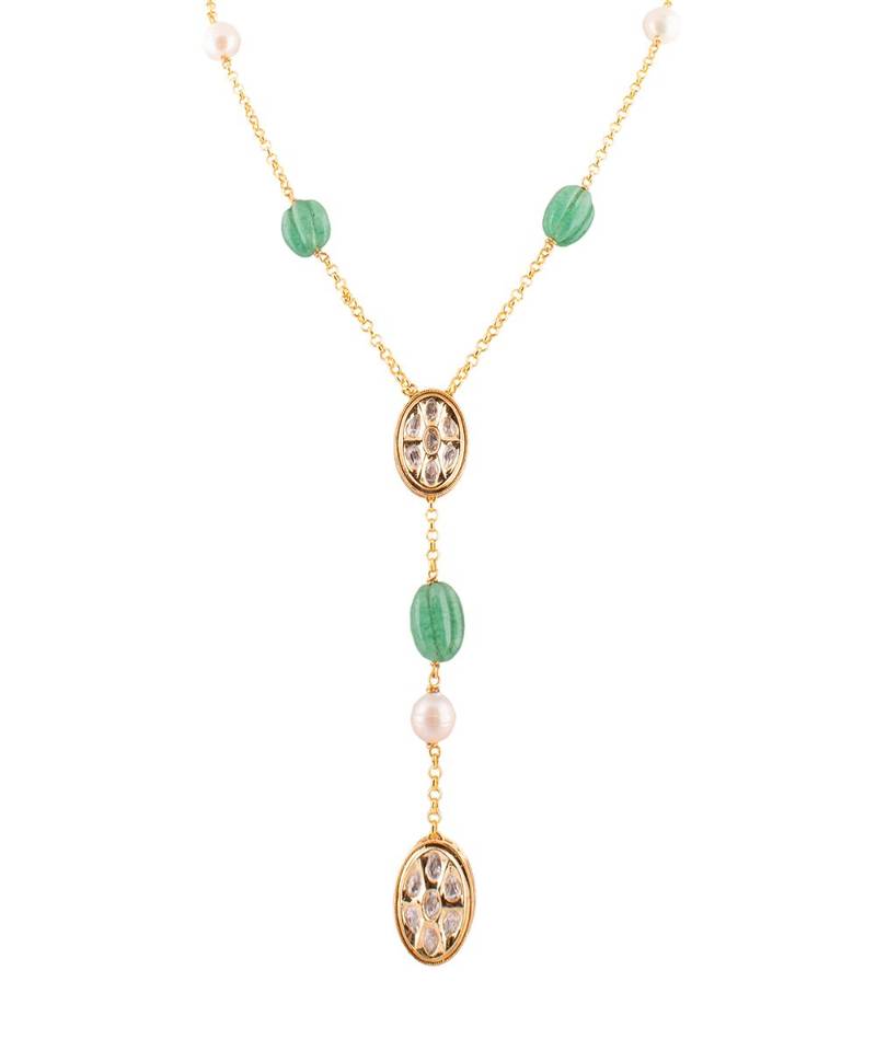 Beautiful Gold and Green Necklace