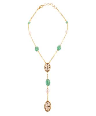 Beautiful Gold and Green Necklace 4
