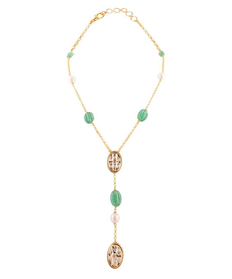 Beautiful Gold and Green Necklace